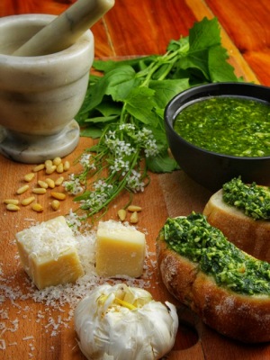 Wild Garlic Mustard Pesto featured on edibletorontomagazine